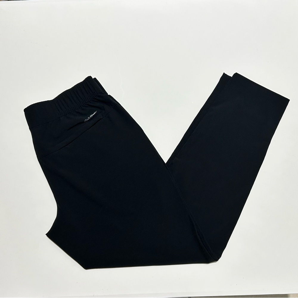 Eddie Bauer Women Sz Small Black Traveler Pull On Pants Activewear Waistband